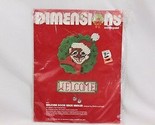 Dimensions Christmas Plastic Canvas 9033 Welcome Door Knob Hanger 1982 - $17.63