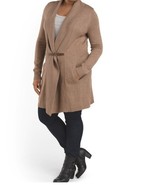 Ellen Tracy Women&#39;s Fall Spring Winter Wool buckle Sweater Cardigan plus... - $100.97+