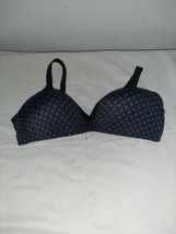 Warners Bra 34B Wire Free Molded Satin Cup Bralette Adjustable Back Comf... - $17.00