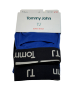 Tommy John Cotton Stretch Boxer Brief Pair (2) Men XXL (43-46&quot;) Blue Bla... - £17.29 GBP