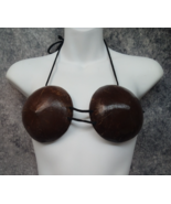 Adult Genuine Coconut Shell Bra Bikini Top Hawaiian Luau HulaGirl Tropic... - €10,92 EUR
