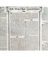 1917 World War 1 War Time Christmas Youth&#39;s Companion Full Page Article ... - $727.72 MXN