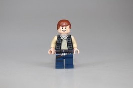 LEGO Minifigure Han Solo Dark Blue Legs Vest with Pockets sw0539 Star Wars - £4.64 GBP