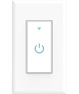 Smart Light Switch, Wifi Switch Touch Wall Switch 1 Gang, Alexa, Google ... - $54.75 CAD