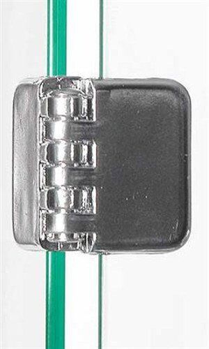New Chrome Metal Hinge Clips For 3/16&quot; pack of 10 - $42.62