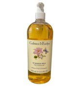 Crabtree &amp; Evelyn SUMMER HILL Bath &amp; Shower Gel W/ Pump 33.8 Fl Oz Jumbo - $31.65