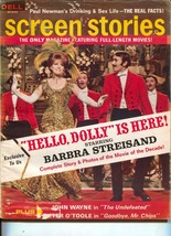 Screen Stories-Barbra Streisand-John Wayne-Peter O&#39;Toole-Dec-1969 - £37.50 GBP