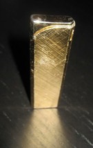 Vintage GOLD Tone Luxury Brand Pocket Sleek Gas Butane Lighter Made in JAPAN  - £7.96 GBP