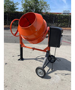 5.65 Cubic Ft. 1 HP Eelctrical Cement Concrete Stucco Mortar Mixer Metal... - £351.69 GBP