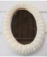 Oval Shell Mirror White Washed Beach House Girls Room 14 x 19 - $99.00