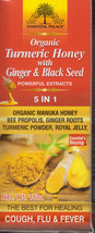 TURMERIC HONEY With Ginger &amp; Black Seed Great for Cough &amp; Flu - £21.86 GBP