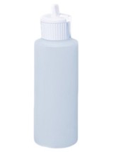 4 Oz Natural Plastic Cylinder Bottles with Flip Top Pour Spout, Pack of 6 - £6.37 GBP