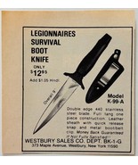 1981 Legionnaires Survival Boot Knives Advertisement Outdoor Supply Vint... - $19.99