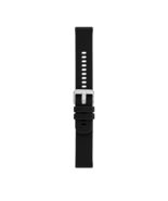 Morellato Byte (Ec) Silicone Watch Strap - Black - 18mm - Sandblasted St... - $40.82 CAD