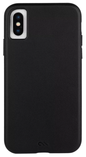 Primary image for Case-Mate Barely There Genuine Black Leather Case for Apple iPhone X XS NEW