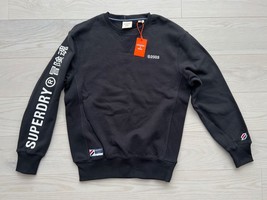 Superdry Code Linear Loose Crew Sweatshirt 2003 Black ( S ) - £87.02 GBP