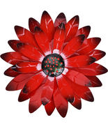 Qzmaikoo Red Daisy Metal Flowers Wall Decor Metal Wall Art Decorations H... - £18.87 GBP