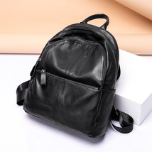 100% Leather Laptop BackpaSchoolbag Anti-theft Backpack Waterproof Bags for Wome - £82.26 GBP