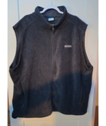 Columbia Fleece Full Zip Vest - Mens 4XT - Dark Gray! - £11.42 GBP