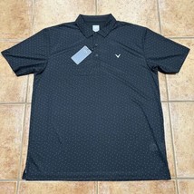 Callaway Opti Dri Short Sleeve Golf Polo Shirt black Caviar CGKSDOH6 Mens XL - £22.25 GBP