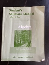 Student&#39;s Solutions Manual for Intermediate Algebra Jeffery A. Cole - £3.93 GBP
