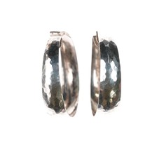 Retired James Avery Hammered hoop earrings in sterling - $126.32