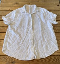 Wilfred Free Women’s Button up short Sleeve Shirt Size L White Ee - £23.31 GBP