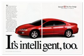 Dodge Intrepid ES Intelligent Car Vintage 1998 2-Page Print Magazine Ad - $12.30