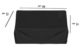 Deluxe 34&quot; W x 30&quot; D x 18&quot; H Grill Cover for Built in Gas Grills - £30.07 GBP