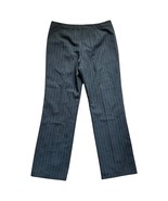 Evan Picone Black Label Dress Pants Light Grey Charcoal Pinstripe Straig... - $23.55 CAD