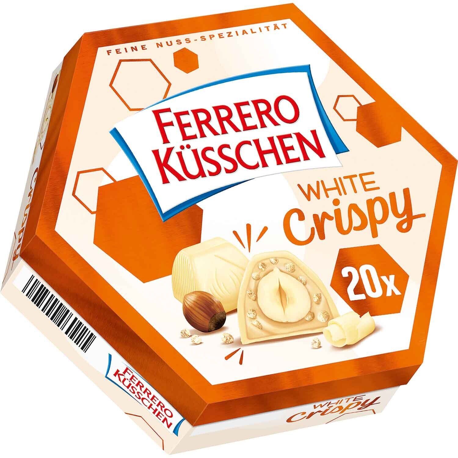 Ferrero Kusschen KISSES Whole Hazelnut in White chocolate- FREE SHIPPING-