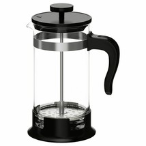 New UPPHETTA French press coffee maker, glass, stainless steel, 34 oz - $16.82