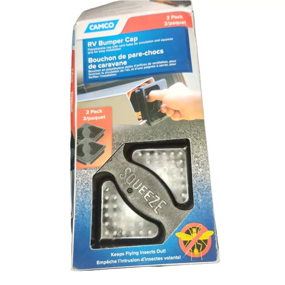 Camco RV Bumper Cap with Squeeze Grip and Vent Holes Durable and Easy to... - $3.19