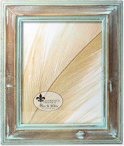 8x10 Weathered Wood with Verdigris Wash Picture Frame Brown - £35.75 GBP