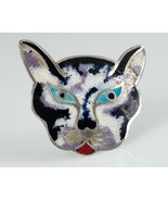JERONIMO FUENTES Sterlingsilber &amp; Emaille Katze Pin Brosche Gemacht IN M... - $226.87 CAD