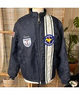 Vintage Ford mustang Northwest lined racing jacket embroidered patch Medium - $169.79 CAD