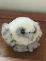 Mini Swibco Gray &amp; White Young Plush Eagle Stuffed Animal Magnet for School Lock - £6.04 GBP