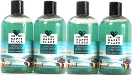 4 Bottles Find Your Happy Place 12 Oz Sunkissed Ocean Waves Bath &amp; Shower Gel - £27.90 GBP