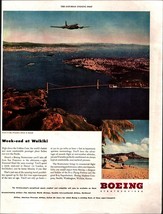 1946 Boeing: Week End at Waikiki Vintage Print Ad f1 - £19.27 GBP