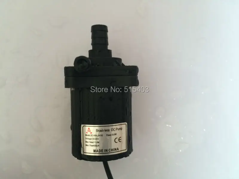 24v brushless dc mini water pump submersible 40h 24110 11m 450lph with dc a low noise thumb200