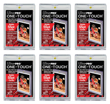 NEW Ultra Pro 6-Pack One-Touch Magnetic 55pt Trading Card Holder 81909-UV mtg - £14.99 GBP