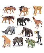 Mini Prehistoric Mammals Animals Toys Set 12Pcs Animal Figures Wildlife ... - $38.99