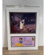 Disney Snow White and the Seven Dwarfs Stamp Art &amp; Envelope USPS Sweepin... - €21,33 EUR