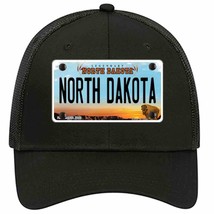 North Dakota Legendary Novelty Black Mesh License Plate Hat - £23.14 GBP
