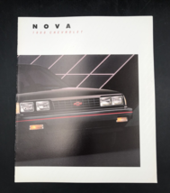 VTG 1988 Chevrolet Nova Dealer Sales Brochure Catalog w/ Color Chart - £7.34 GBP