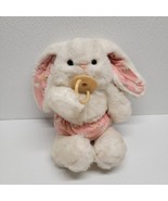 Vintage Baby White Bunny Plush Pink Diaper Ears And Feet &amp; Pacifier - Ea... - $54.64