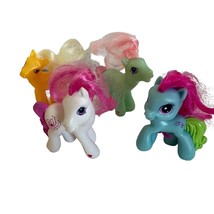 Hasbro 2005 McDonalds My Little Pony Toy Lot Of 4 Multicolor Plastic Collectible - £6.25 GBP