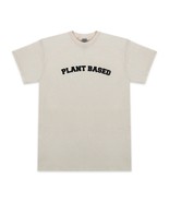 Plant Based Vegan Natural Cotton Black Graphic Eco Message T-Shirt Healthy - £10.14 GBP