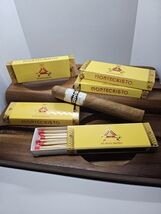 MONTECRISTO Cigars 4 inch  COLLECTIBLE HOME CIGAR BAR 1 box of 20 Wood M... - $8.90