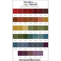 Flannel Jelly Roll Woolies Colors Flannel (vol 2) 2.5&quot; Roll Up Precuts M529.01 - £37.22 GBP